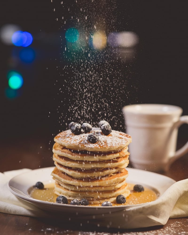 Pancakes with unique toppings