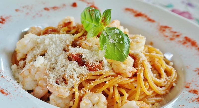 Pasta with herbs